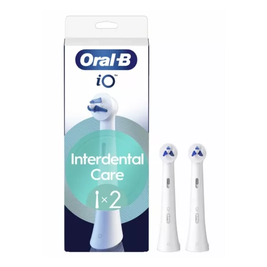 Oral-b io interdental clean lot de 2 brossettes nettoyage interdentaire