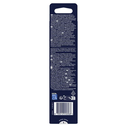 Oral-B iO Brossettes pour Brosse à dents électrique iO Noires Gentle Care Lot de 3 brossettes
