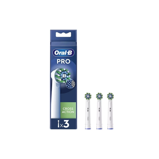 Oral B Pro Cross action brossettes de rechange x3 – brossettes rechange Oral B
