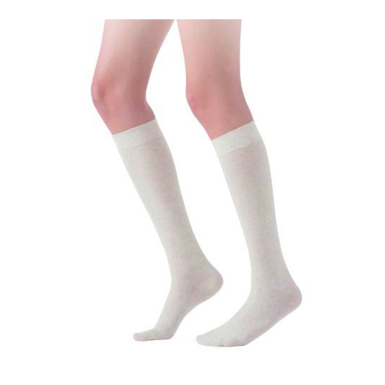 ORIGIN LIN - Chaussettes de Contention Longues Ecru C2 - Taille XL