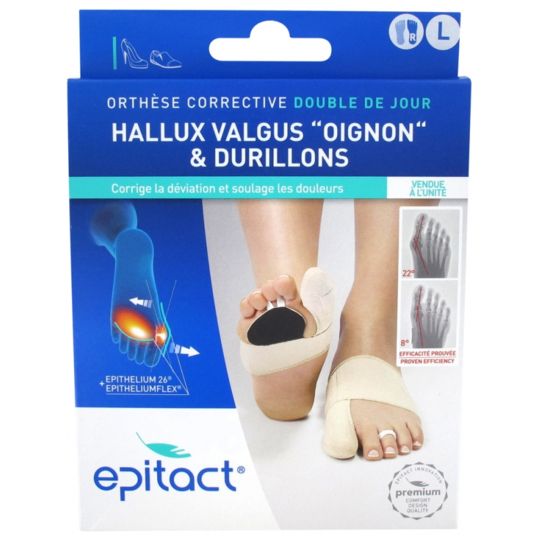 Orthèse Corrective Double Hallux Valgus & Durillons Taille L Droit - 1 Unité
