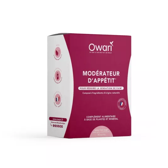 Owari Modérateur d'appétit complément alimentaire minceur 20 sticks