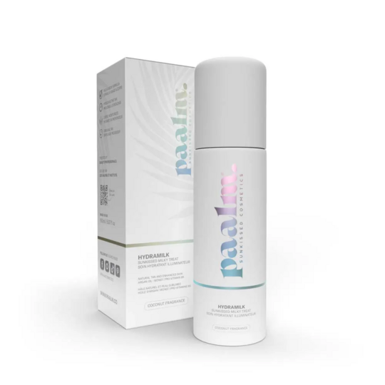 Paalm Cosmetics Soin hydratant illuminateur hydramilk 150 ml – lait corps autobronzant et illuminateur
