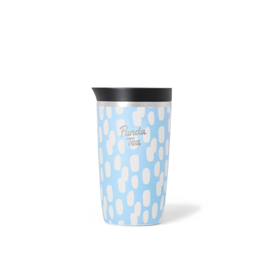 Panda Tea Travel Mug Noël 2026 – mug isotherme inox 360 mL Bleu Polaire