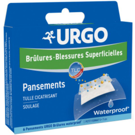 Pansements Brûlures Waterproof Petit Format - 6 Pansements 5 x 7 cm
