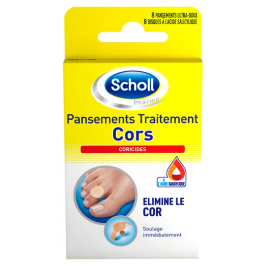 Pansements Traitement Cors - Lot de 8 pansements