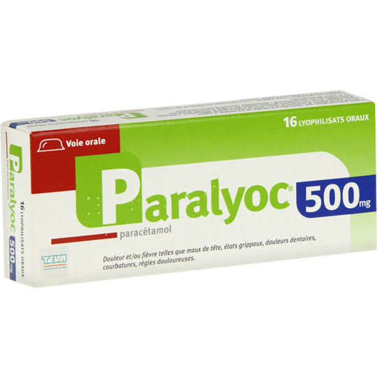 Paralyoc Paracétamol 500 mg - 16 comprimés