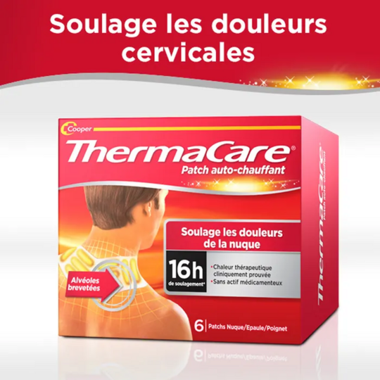 ThermaCare Patch Auto-Chauffant Nuque, Épaule et Poignet x6 – Douleurs musculaires