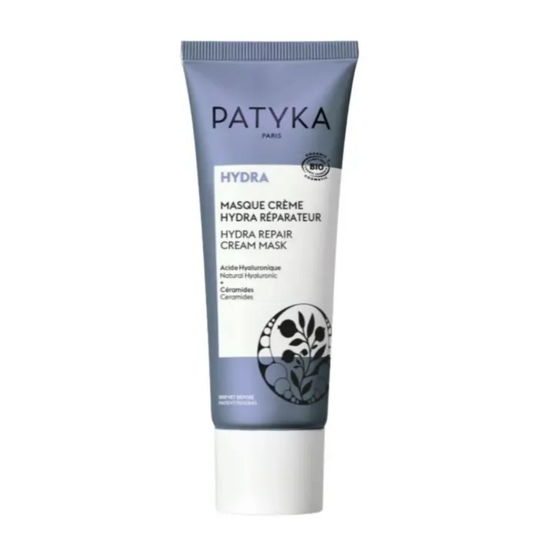 Patyka Hydra Masque Crème Réparateur Bio 50 ml – Masque hydratant visage intense pour peaux déshydratées
