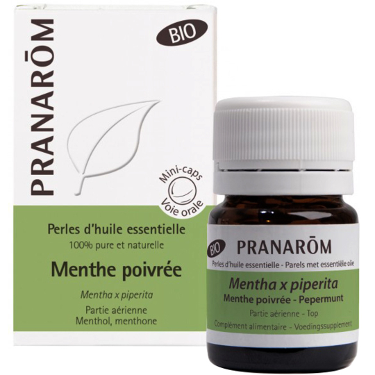 Perles d'Huile Essentielle Menthe Poivrée Bio - 60 perles