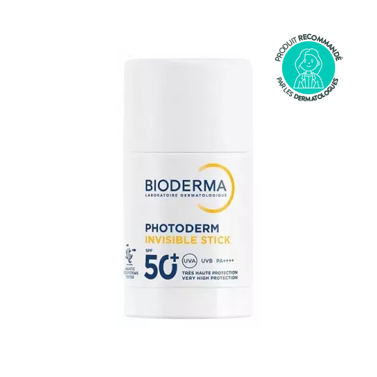Bioderma Photoderm stick visage invisible SPF50+ 15g — protection solaire nomade