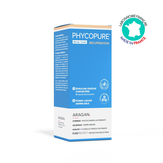 PhycoPure Aragan 30 ml – Spiruline bleue, vitalité et récupération
