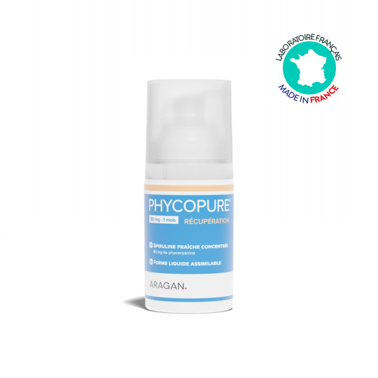 PhycoPure Aragan 30 ml – Spiruline bleue, vitalité et récupération