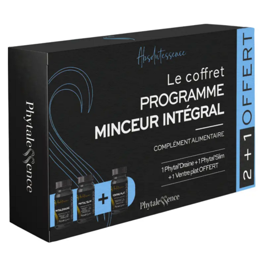 Phytalessence Coffret programme minceur intégral – complément alimentaire minceur 3-en-1