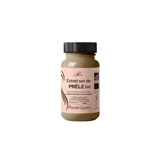 Phytalessence Pure Prêle BIO 60 gélules – complément alimentaire prêle silice articulation