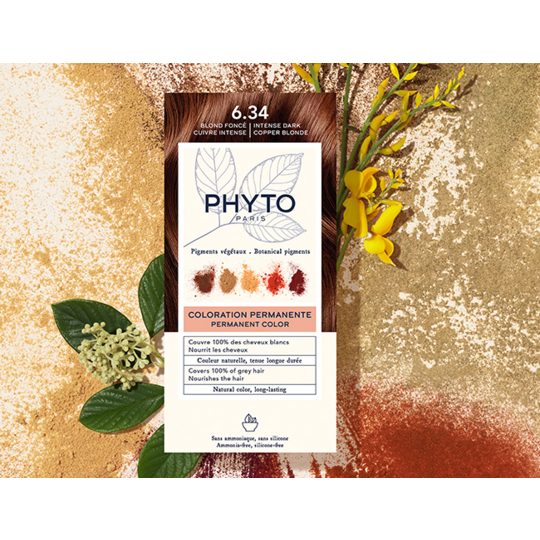 PhytoColor Coloration Permanente 6.34 Blond Foncé Cuivré