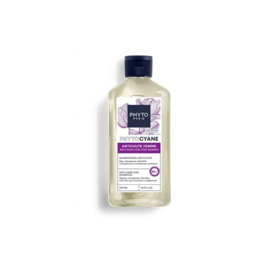 Phyto Phytocyane shampooing antichute femme 500 ml — soin préparateur de vitalité et volume