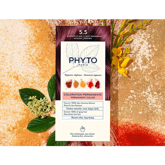 PhytoColor Coloration Permanente 5.5 Marron Acajou