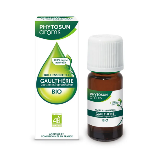 Phytosun Aroms huile essentielle gaultherie bio 10 ml – huile essentielle relaxante musculaire