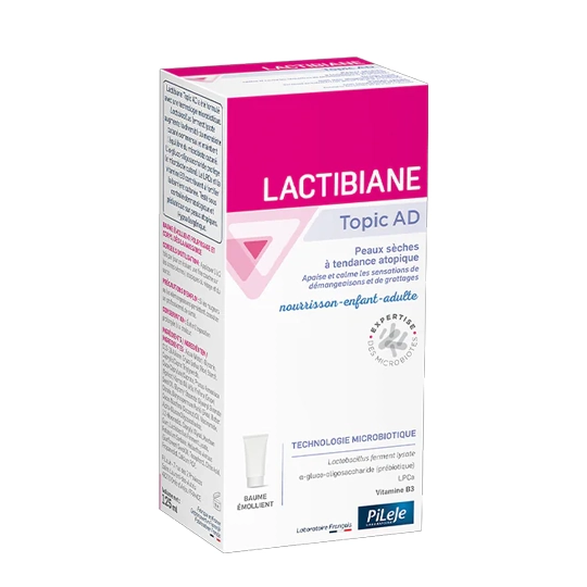 Pileje Lactibiane Topic Baume émollient pour les peaux sèches AD 125 ml