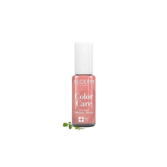 Poderm Color Care Vernis à ongles Teinte Rose Brillant Tea Tree 8 ml