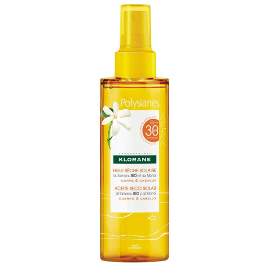POLYSIANES - Huile Sèche Solaire SPF30 - 200 ml