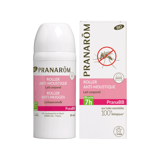 PRANABB - Roller Anti-Moustique Bébé Bio - 30 ml
