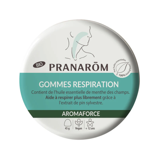 Pranarom Gommes respiration BIO 45 gommes