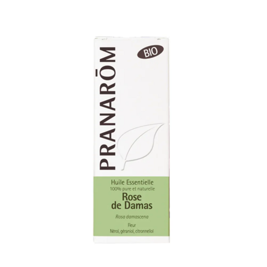 Pranarôm Huile Essentielle Rose de Damas Bio 2 ml huile précieuse régénérante