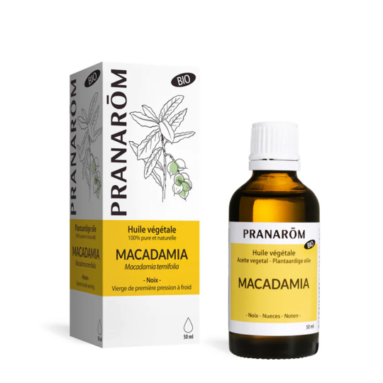 Pranarom Huile Végétale de Macadamia BIO 50 ml