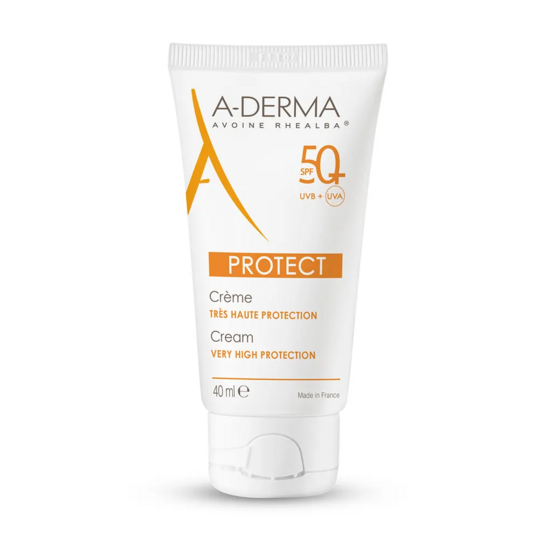 A-Derma Protect Crème très haute protection SPF 50+ 40 ml – Protection solaire peaux fragiles