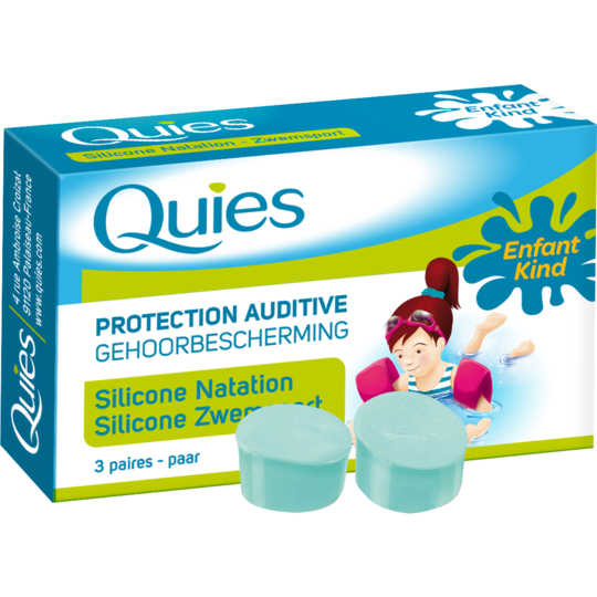 Protection Auditive en Silicone Natation Enfant - Lot de 3 paires