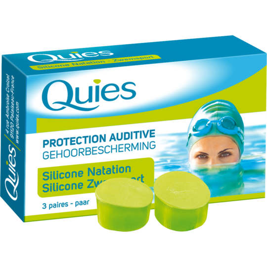Protection Auditive en Silicone Natation - Lot de 3 paires
