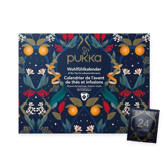 Pukka Calendrier de l’Avent Thés & Infusions 24 sachets bio à découvrir