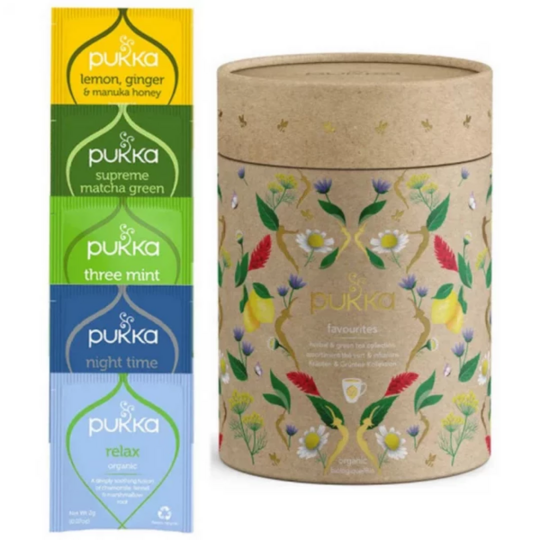Pukka Les Favoris – Coffret de 30 thés verts et infusions bio