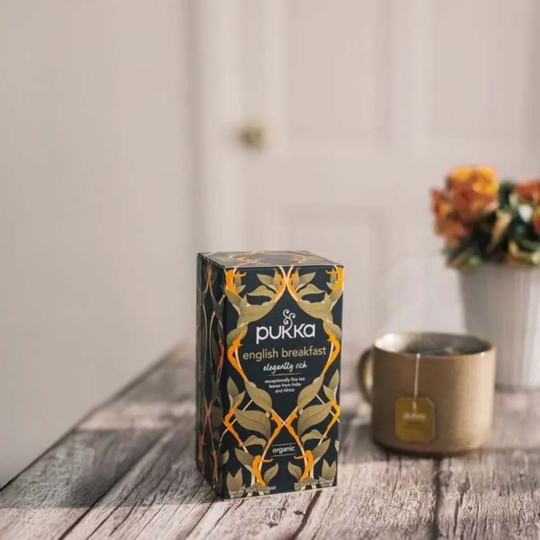 Pukka English Breakfast Bio 20 sachets – Thé noir biologique équitable