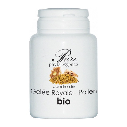 PURE - Poudre de Gelée Royale Pollen Bio - 60 gélules