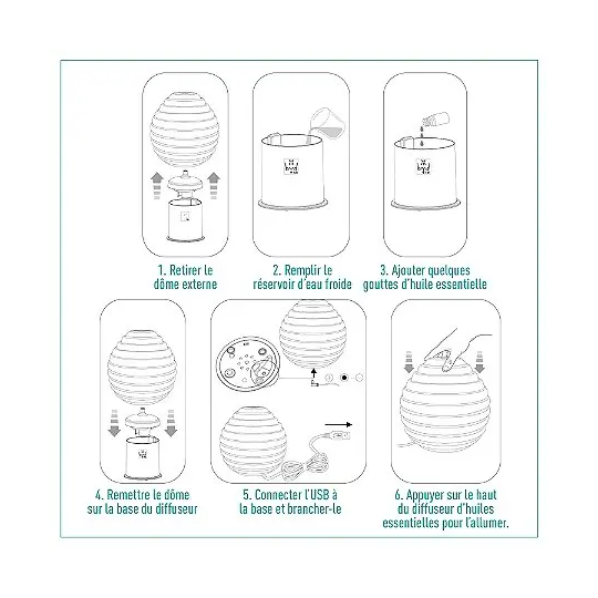 Puressentiel Diffuseur Humidificateur Ultrasonique API — appareil aromathérapie bien-être