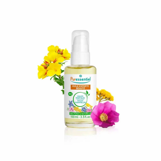 Puressentiel Huile de beauté expert bio 100 ml — soin régénérant anti-vergetures