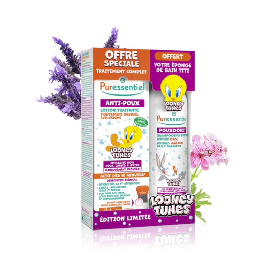 Puressentiel Coffret Looney Tunes pour Traitement Complet Anti-Poux