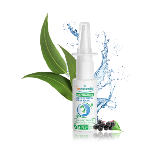 Puressentiel Respiratoire sinus express spray nasal 15 ml — soulagement sinusite rapide