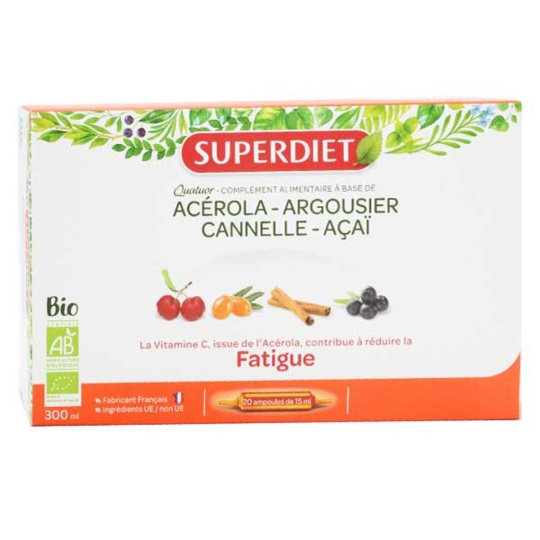 Quatuor Acérola Bio 15 ml - 20 Ampoules