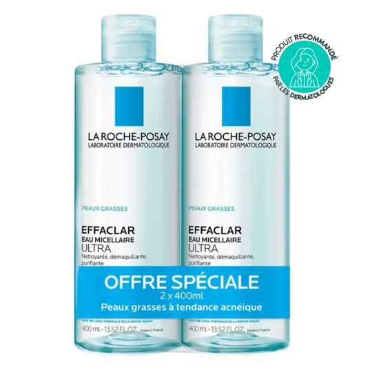 La Roche-Posay Effaclar Eau Micellaire  2 x 400 ml