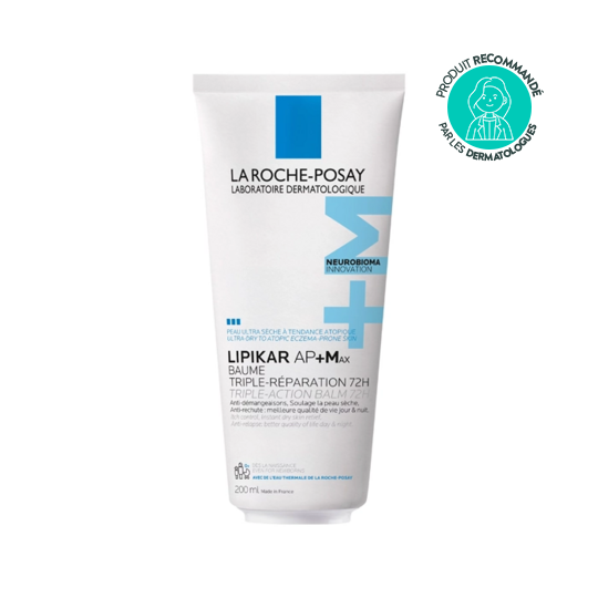 La Roche-Posay Lipikar AP+Max baume triple-réparation 72h – Peaux très sèches à tendance atopique