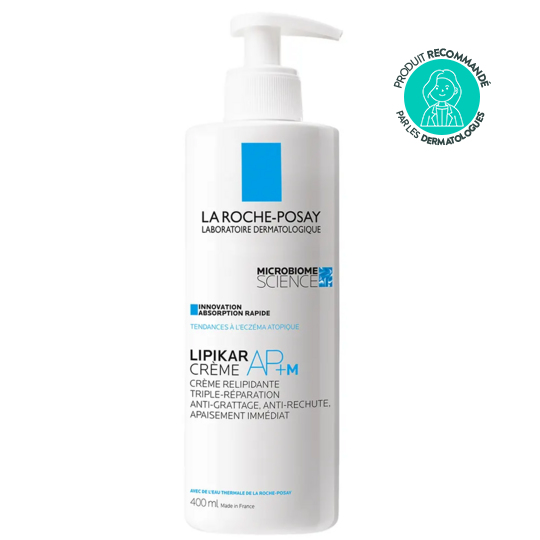La roche-posay lipikar ap+m crème light anti-irritations 400 ml peaux à tendance eczéma