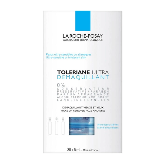 La Roche-Posay Tolériane  Démaquillant Visage et Yeux sans conservateurs 30 x 5 ml