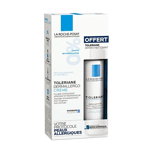 La Roche-Posay Toleriane Dermallergo crème 40 ml + Dermo-nettoyant 50 ml offert