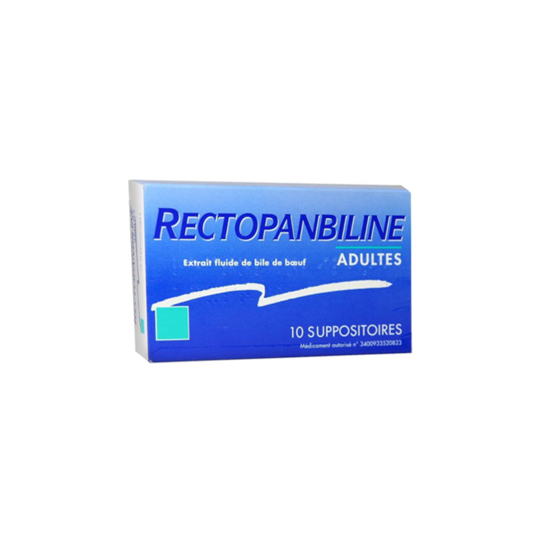 Rectopanbiline constipation 10 suppositoires