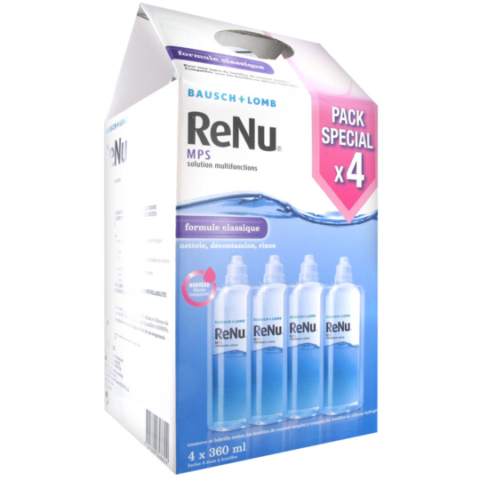 RENU - MPS Solution Multifonctions - Lot de 4 x 360 ml