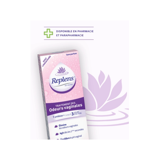 Replens Traitement des odeurs vaginales 3 unidoses